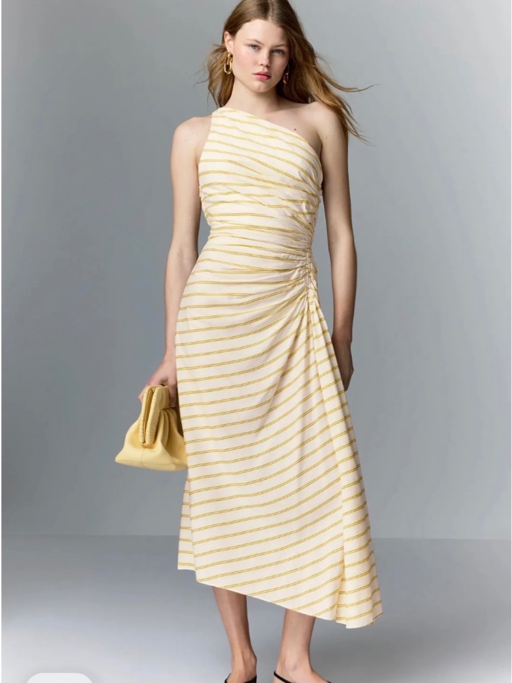A.L.C. Carolyn Dress Canary Stripe Dress